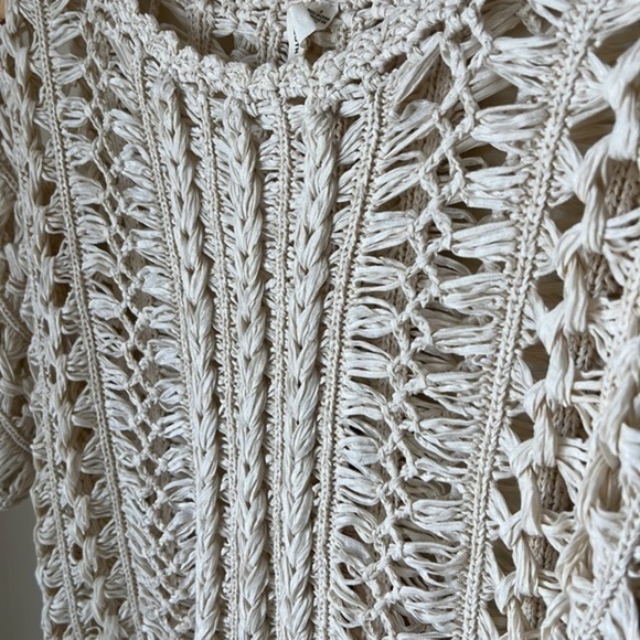 MOTH loose yarn knit cream blouse - Picture 3 of 10